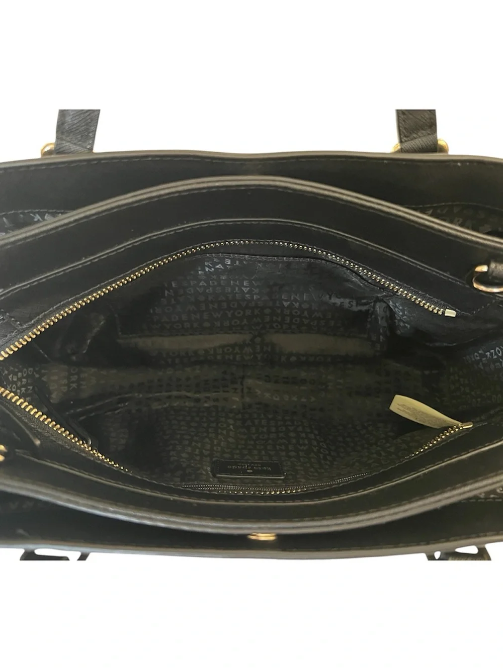 Kate Spade New York Laurel Way Reese Satchel Bag In Black EUC Saffiano Leather